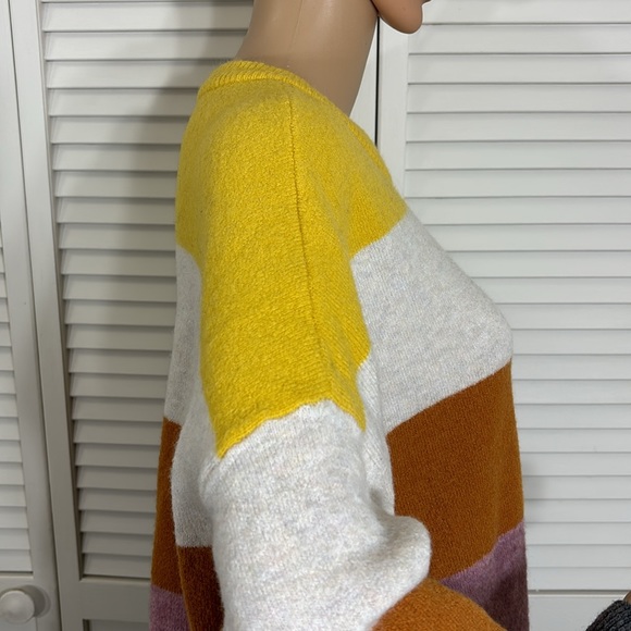 Madewell Crofton Striped Pullover Sweater in Coziest Yarn Large - Picture 8 of 12